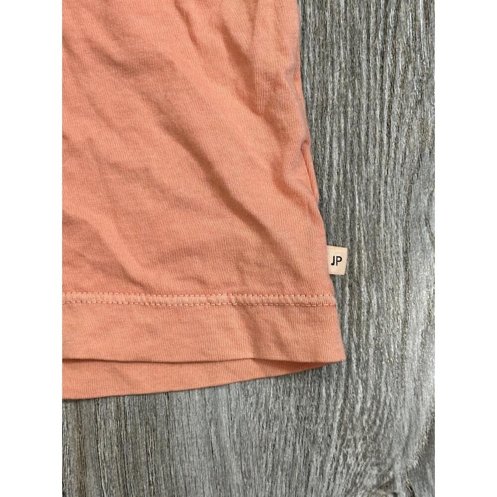 James Perse Men's Pink Vintage Pigment Wash Short Sleeve Crewneck T-Shirt - Picture 2 of 2